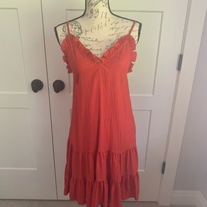 Red Cinq a Sept slip dress. Size 2.